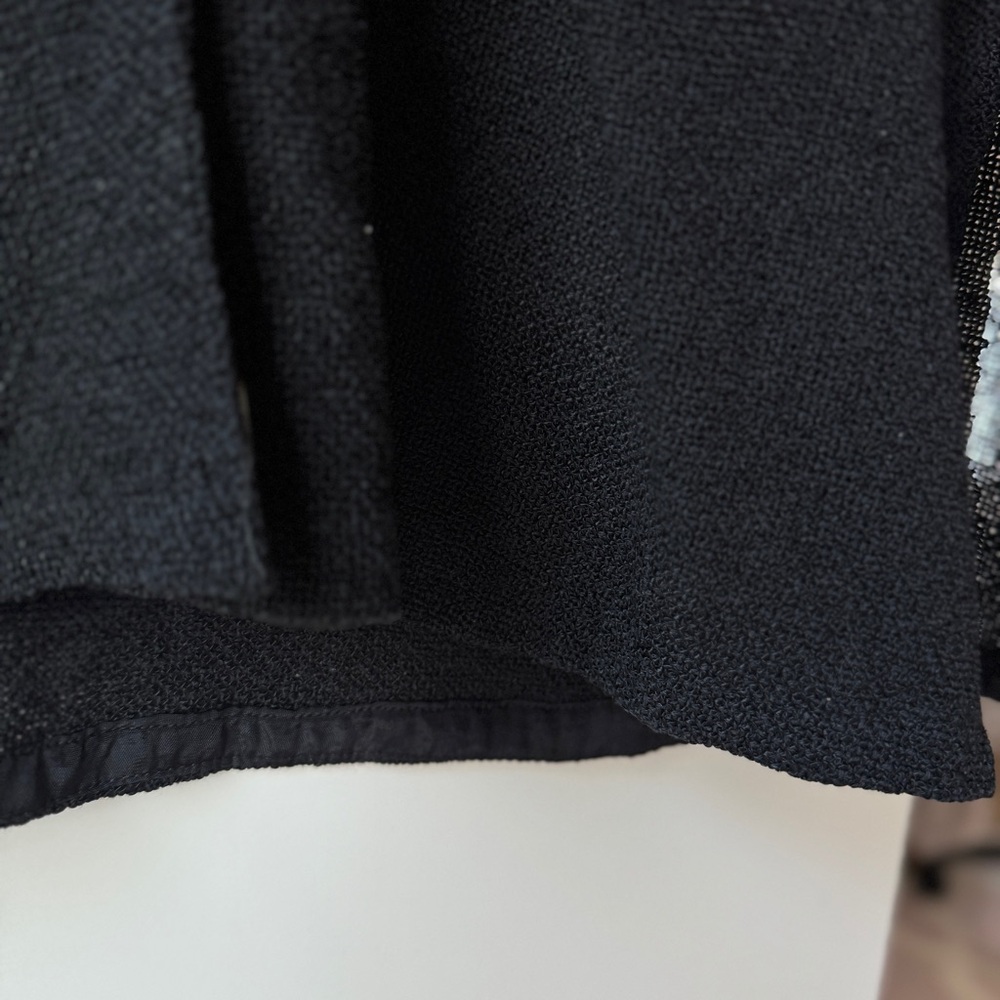 MASAI | COTTON BLEND BOHO BLACK POCKET DOUBLE BUTTON OPEN SLIT CARDIGAN SHACKET - Picture 6 of 10